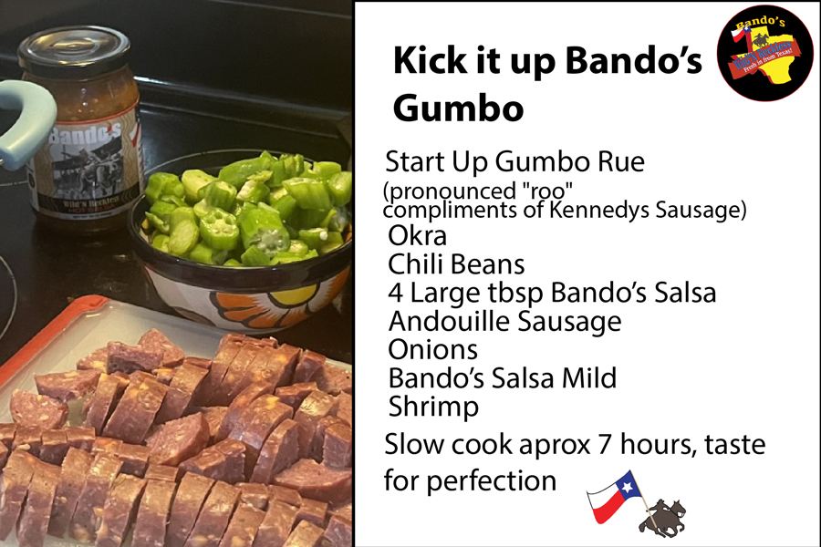 Bando's Brand, Wild'NReckless Recipes with Salsa and Spicy Mustard-bandosbrand.com \ wildnreckless.com