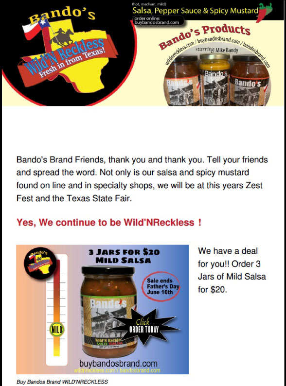 Bando's Brand, WildN'Reckless